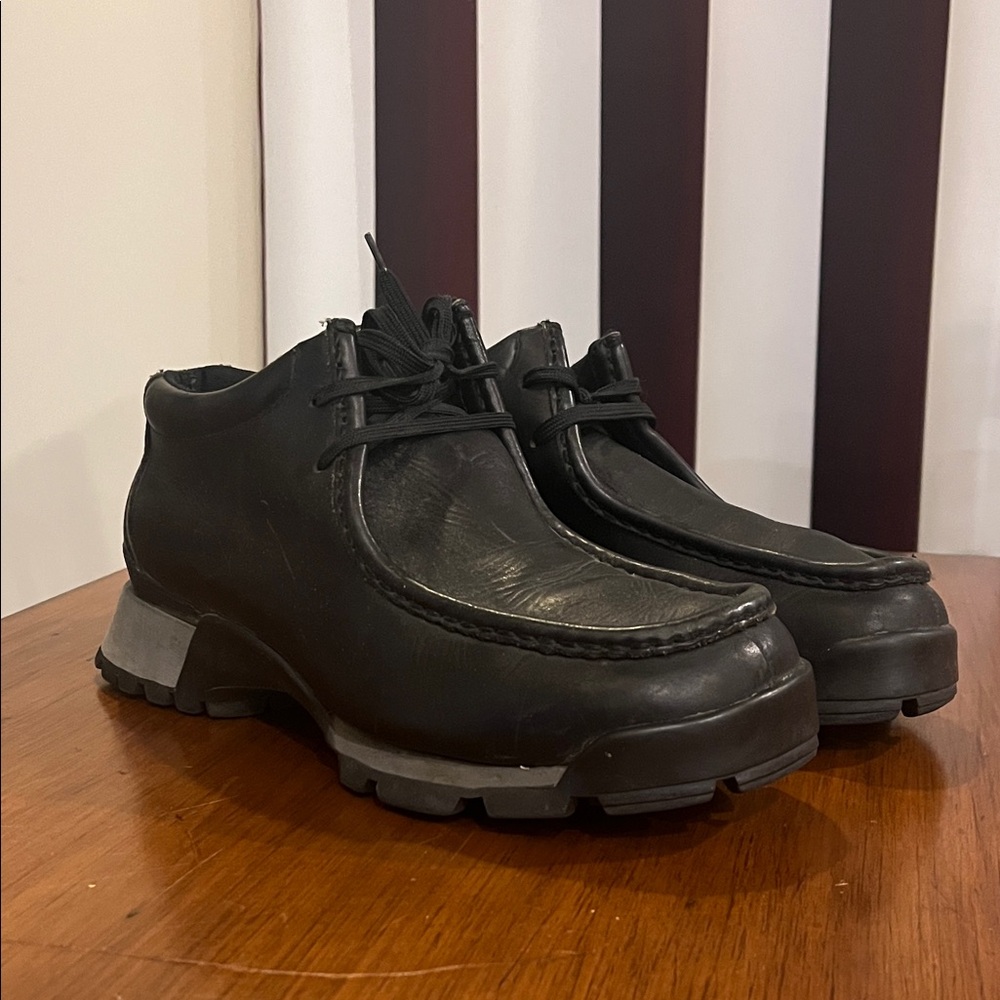 Kenneth Cole Reaction Vintage Boots black leather Mens Size 10.5